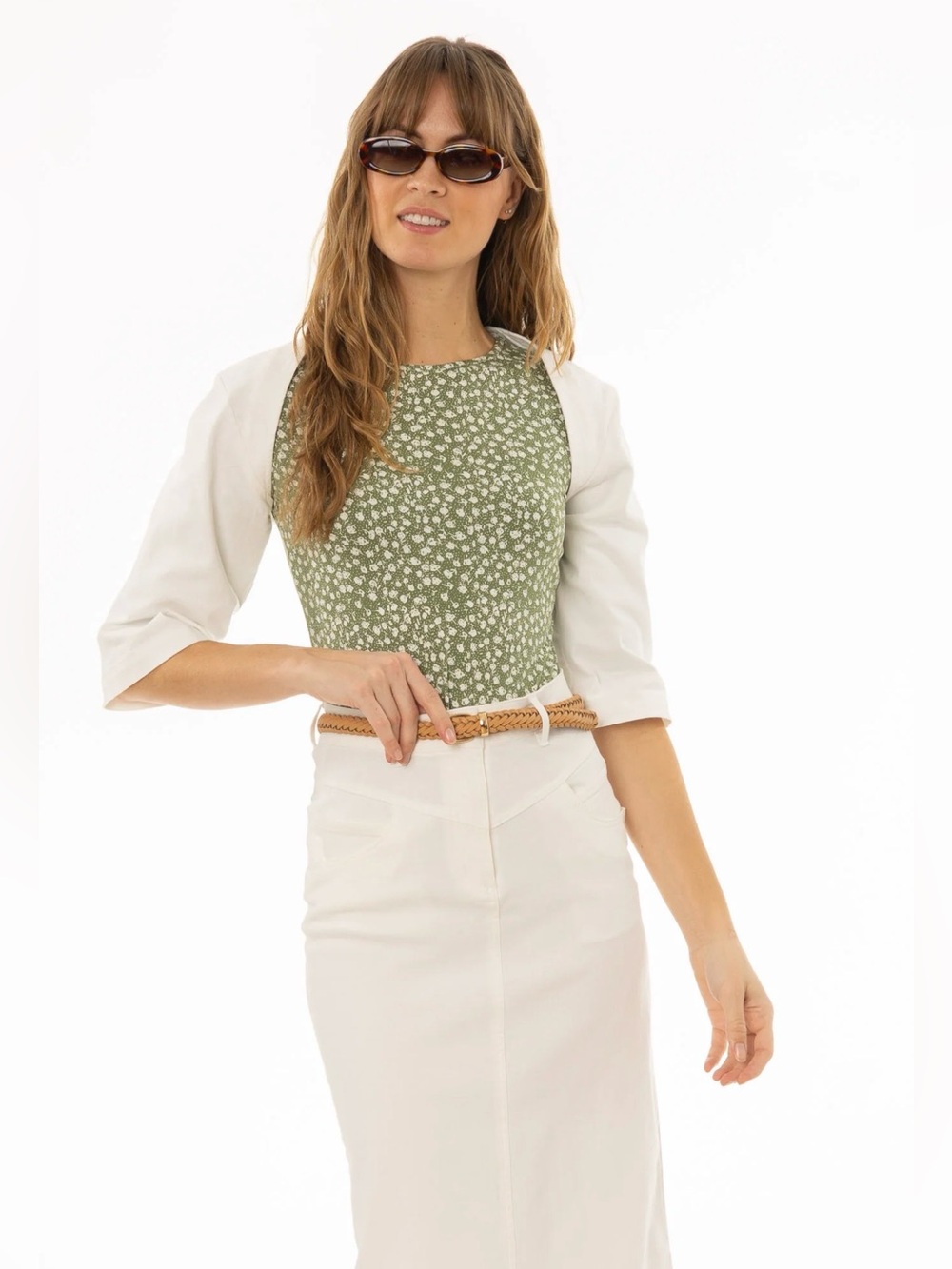 White Denim Bolero NWT 🔥